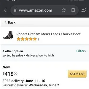 Robert Graham | Shoes | Robert Graham 6 In Leeds Chukka  display picture 1